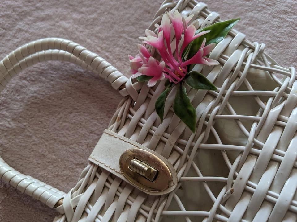 '60s Vintage Basket Purse - photo 4