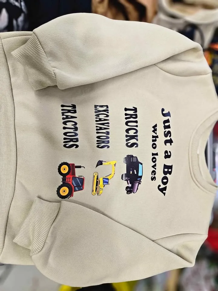 Boys 4/5 Truck, Trackor Sweatshirt thumbnail