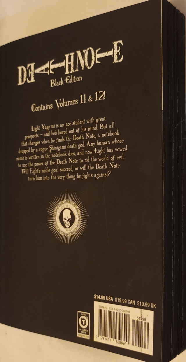 Death Note Black Edition VI English Manga Book - photo 2