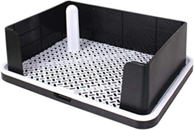 NEW Dog Toilet Puppy Potty Training Tray w Removable Post Walls
