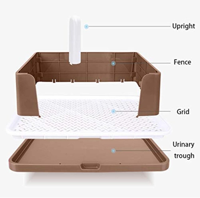 NEW Dog Toilet Puppy Potty Training Tray w Removable Post Walls - photo 2