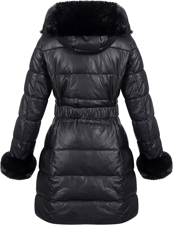 NEW Women 3XL Puffer Coat Parka Long Fur Collar Hooded Winter - photo 2