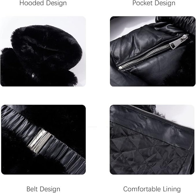 NEW Women 3XL Puffer Coat Parka Long Fur Collar Hooded Winter - photo 4