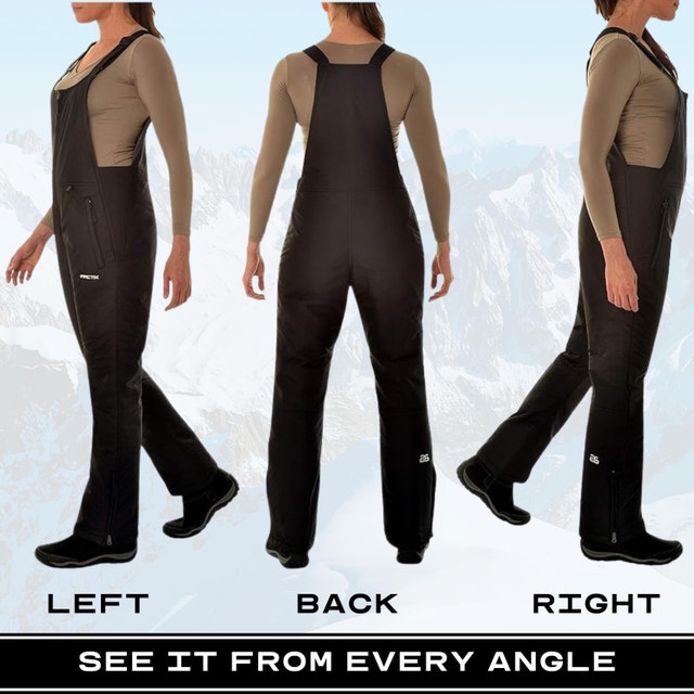 NEW Arctix Womens XL Ski Bib Overalls - Black - photo 2