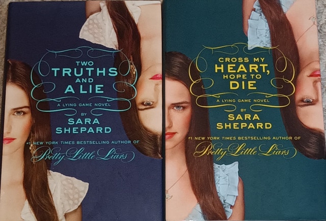 A Lying Game HARD Cover Books - Two Truths & Cross My Heart
