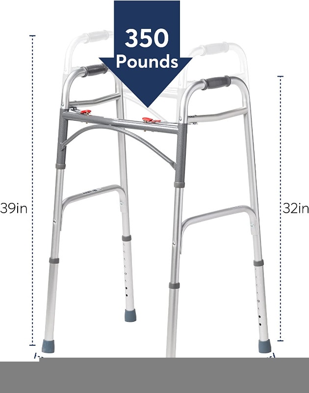 Drive Medical Deluxe Two Button Folding Walker - photo 2