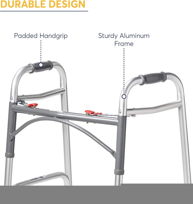 Drive Medical Deluxe Two Button Folding Walker - photo 4
