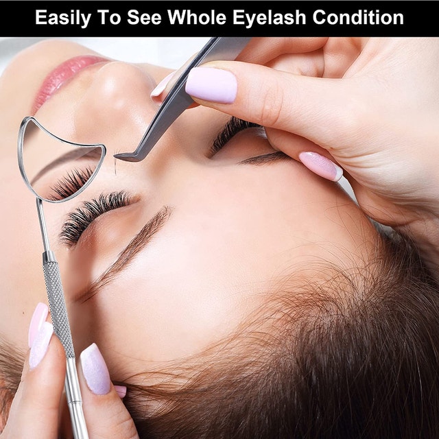NEW Half Moon Detachable Eyelash Extension Mirror - photo 3