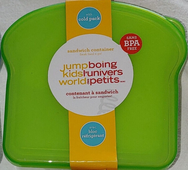 NEW 5 Jump Boing Sandwich Lunch Containers with Cold Pack - photo 2