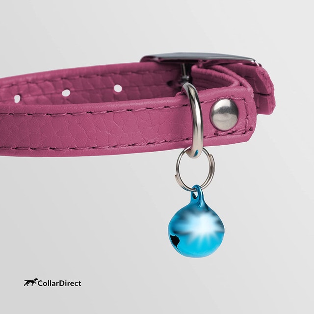 NEW 9.5" CollarDirect Pink Leather Cat/Kitten Safety Collar - photo 4