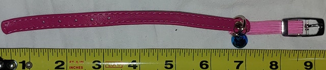 NEW 9.5" CollarDirect Pink Leather Cat/Kitten Safety Collar - photo 5