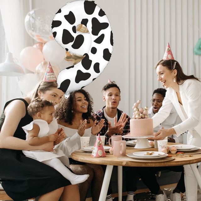 40 Inch Foil Cow Balloons - Number 9 or 6 - photo 2