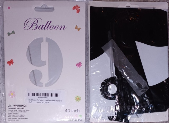 40 Inch Foil Cow Balloons - Number 9 or 6 - photo 4