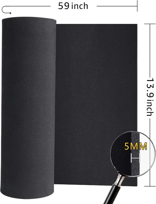 Black EVA Foam Sheets Roll - Cosplay/Crafts - photo 2