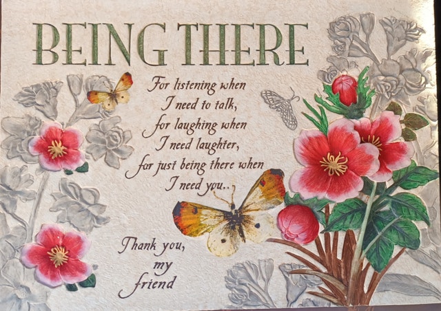 Being There... Butterfly Wishes Friend Quote Sign