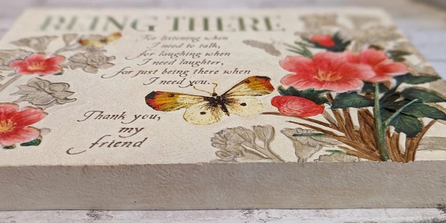 Being There... Butterfly Wishes Friend Quote Sign - photo 3