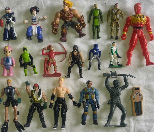 2 Misc Boys Toy Sets - Action Figures, Animals
