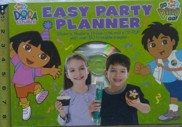 Dora & Diego Easy Party Planner Book with CD ROM