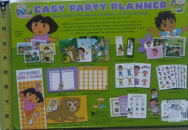Dora & Diego Easy Party Planner Book with CD ROM - photo 2