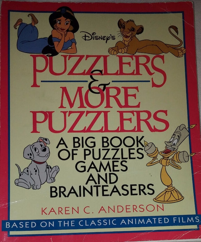Disney Puzzlers & More Puzzlers - Games & Brainteasers Book