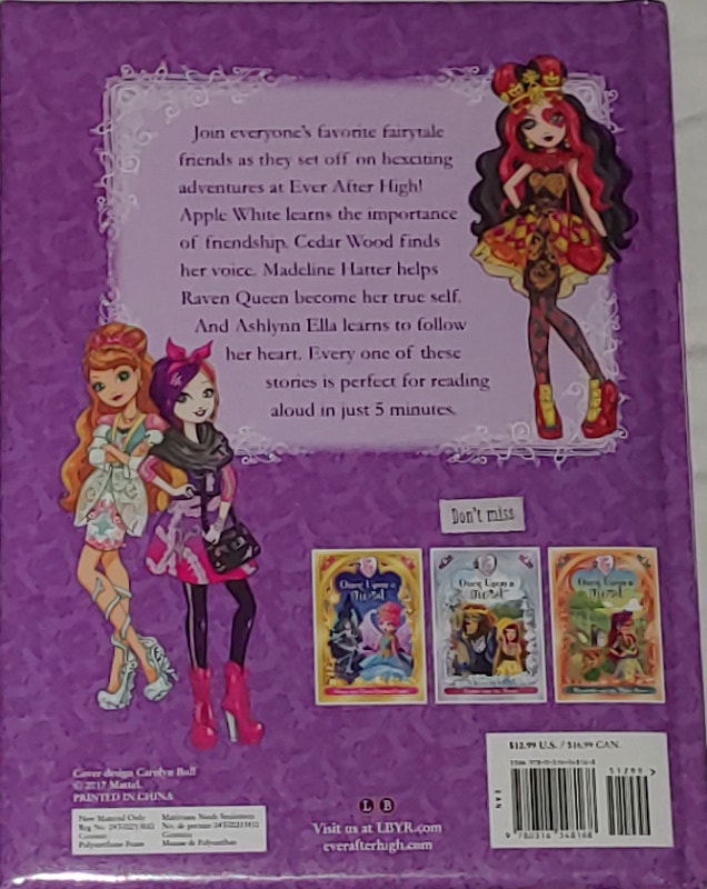 Ever After High 5-Minute Fairytale Stories Hard Cover Book - photo 2