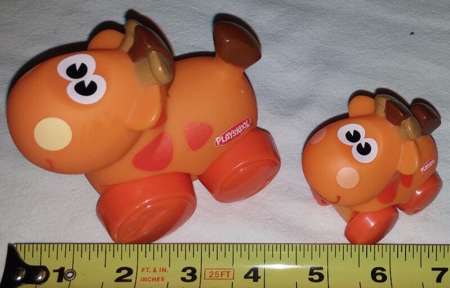 Playskool Jungle Giraffe Mommy & Baby Wheel Pals Set