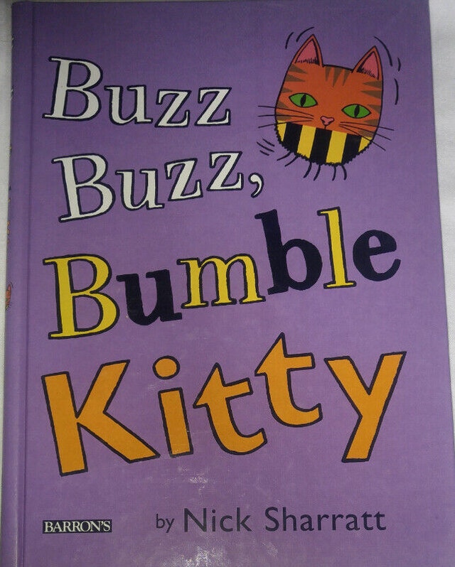 Buzz, Buzz, Bumble Kitty Hard Cover Book of Mix & Match