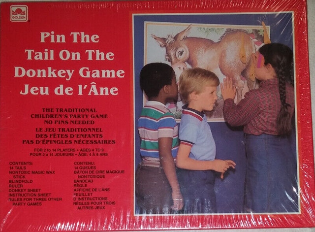 NEW Pin the Tail on Donkey Board Game - Sealed