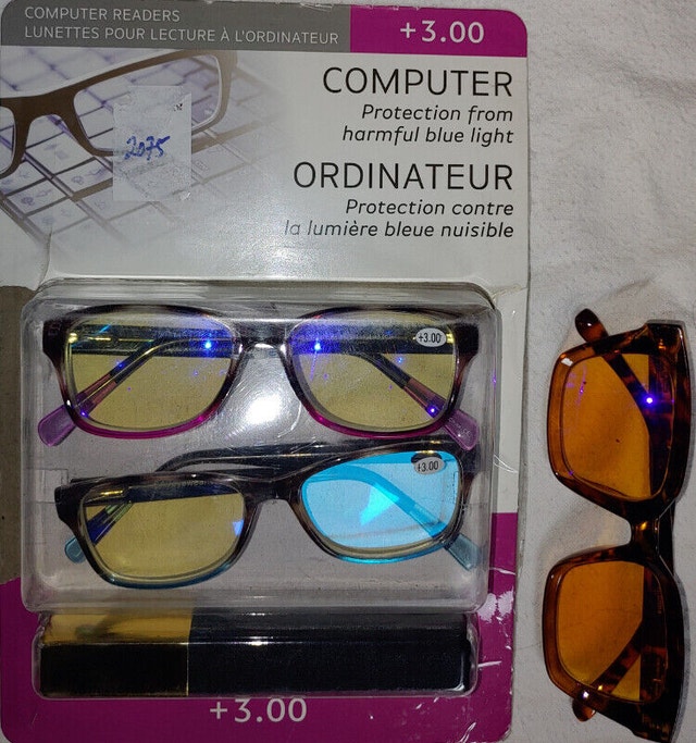 NEW Computer Readers Glasses Protection from Blue Light +2.50