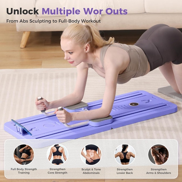 NEW Portable Pilates Reformer Machine w/ Auto-Rebound Board - photo 2