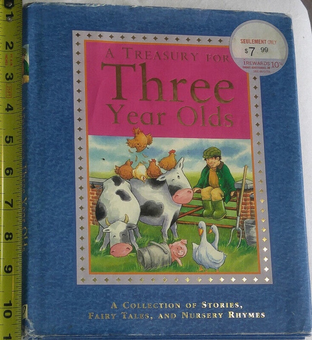 A Treasury for Three Year Old's - Hard Slip Cover Story Book