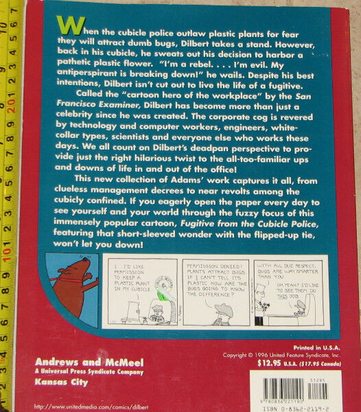 Dilbert Fugitive from the Cubicle Police Comic Book Scott Adams - photo 2