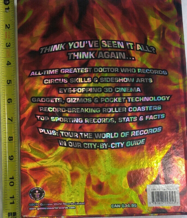 2011 Guinness World Records Large Hard Cover Book - photo 2
