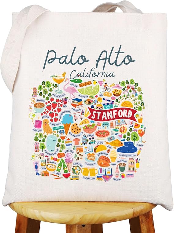 NEW WZMPA California Palo Alto Stanford Travel Tote Bag