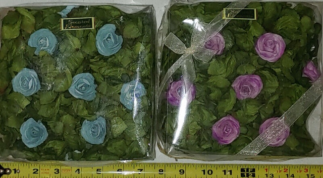 NEW Boxes of Scented Elements Rose Mulberry Paper Roses & Leaves