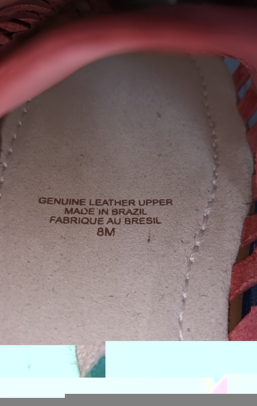 NEW Women's Size 8M Denver Hayes Leather Peach Sandal Shoes - photo 3