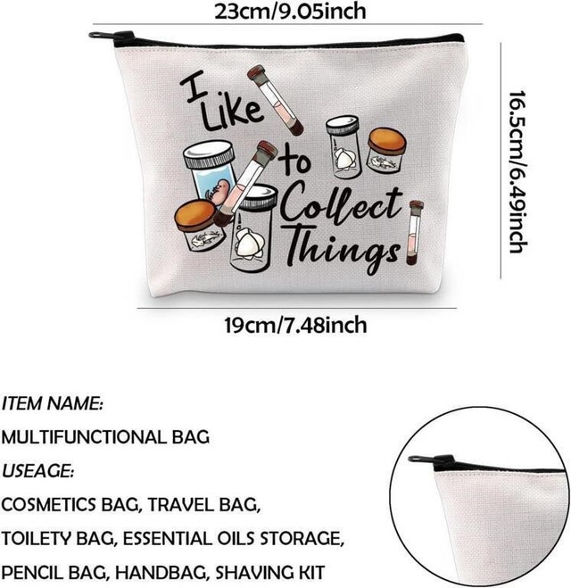 NEW WCGXKO "I Like to Collect Things" Cosmetic Bag - photo 2