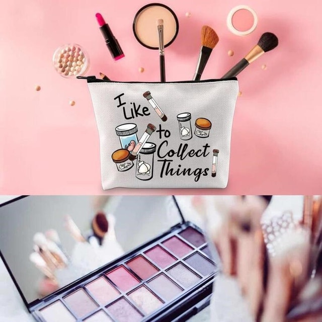 NEW WCGXKO "I Like to Collect Things" Cosmetic Bag - photo 3
