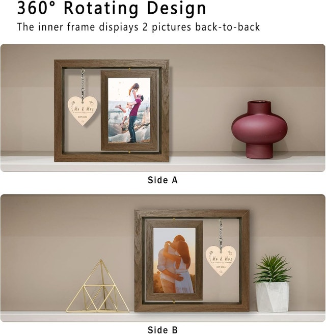 Mr and Mrs EST 2024 Rotating Picture Frame - photo 4