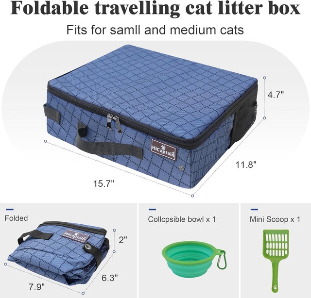 NEW HiCaptain Portable Folding Travel Litter Box - photo 2
