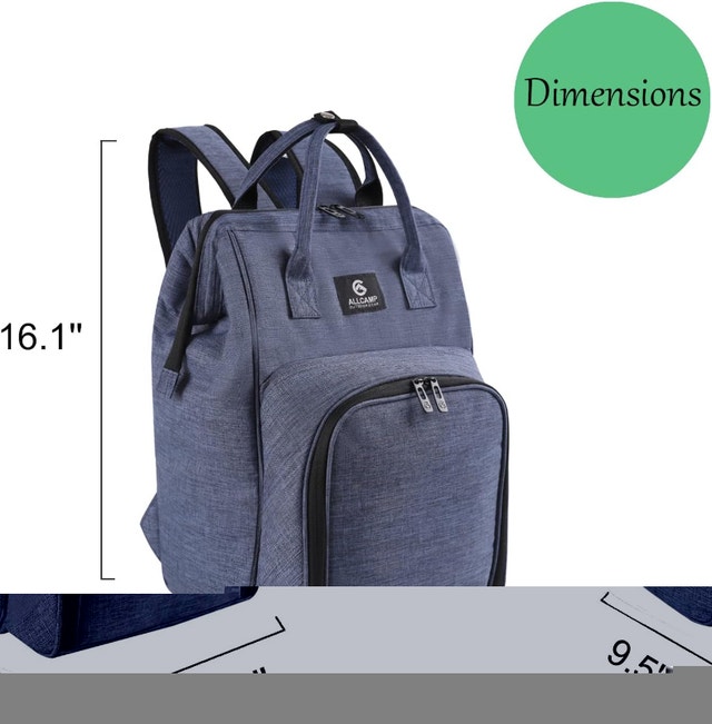 ALLCAMP Picnic Backpack for 2 Person w/ Blanket & Plates - photo 3
