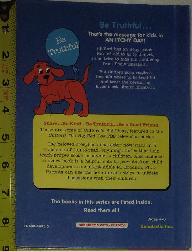Clifford Big Red Dog An Itchy Day Hard Cover Book - photo 2