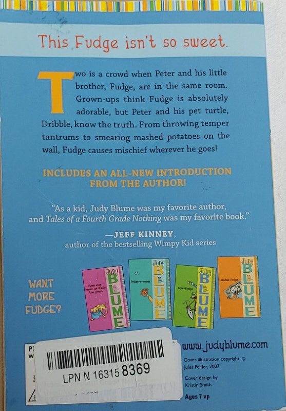 Judy Blume Tales of a Forth Grade Nothing Special Edition Book - photo 2