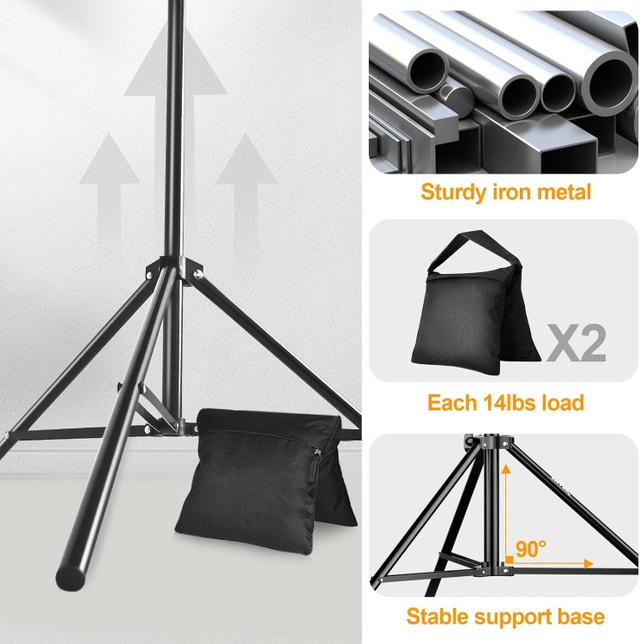 EMART 8.5 x 10 ft Photo Backdrop Stand - photo 4
