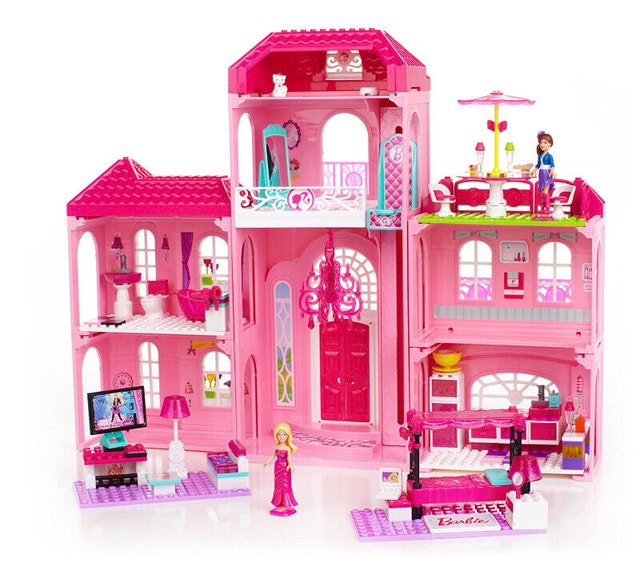 4 Barbie Mega Bloks Sets: Mansion, Horse, Boutique, Castle - photo 2