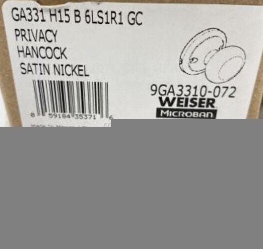 2 NEW WEISER Hancock Privacy Knobs - Satin Nickel - photo 4