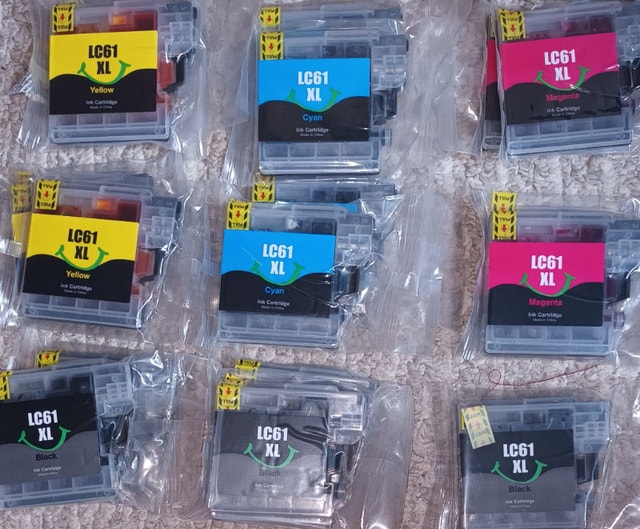 NEW 18 Pack Compatible Inkjet Cartridges for Brother LC-61