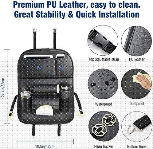 Car Back Seat Organizer with Foldable Tray - photo 3