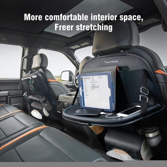 Car Back Seat Organizer with Foldable Tray - photo 4