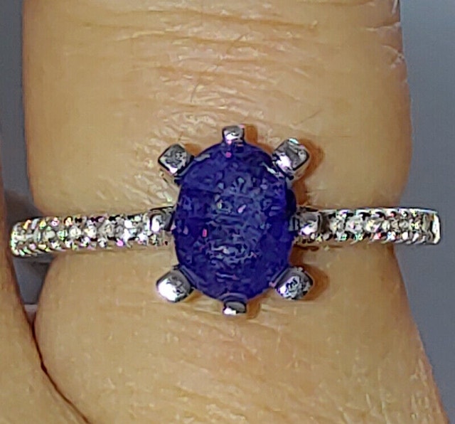 925 Silver Cubic Zirconia, Sapphires, Earrings, Pendant, Ring - photo 5